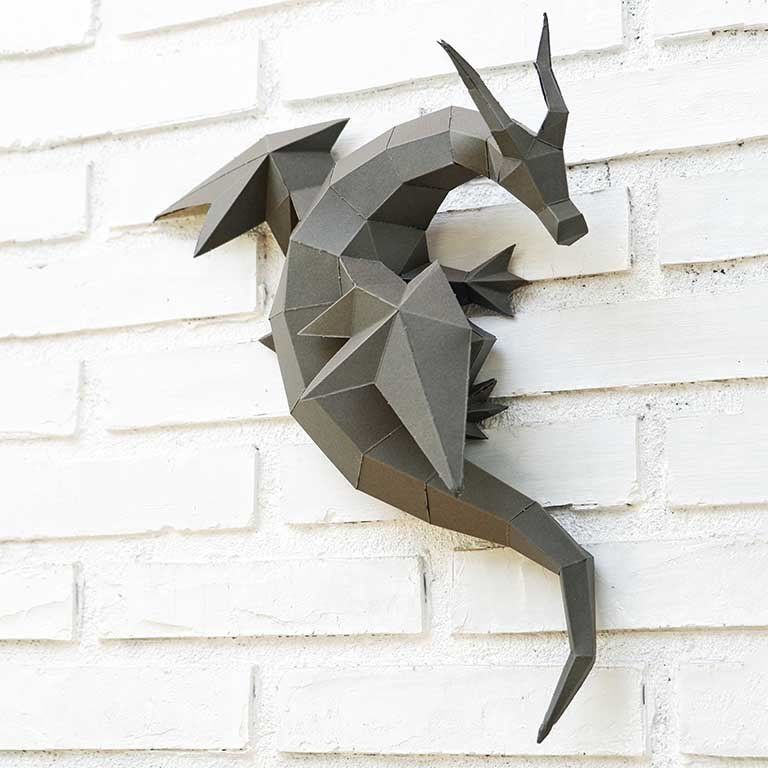 3D PaperCraft: Dragon Wall