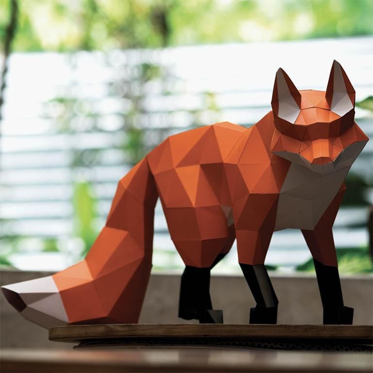 3D PaperCraft: Walking Fox