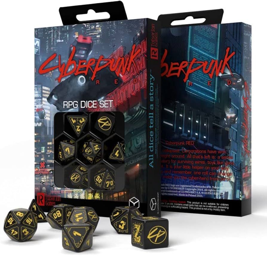 Cyberpunk RED: Dice Set - Wet Work