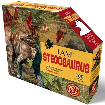 I am Stegosaurus 100 piece jigsaw puzzle