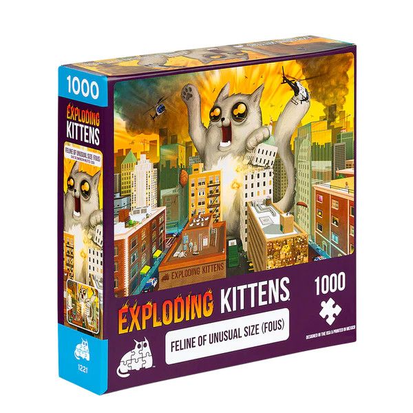 Exploding Kittens Feline of Unusual Size 1000pc Puzzle