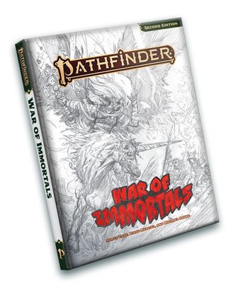Pathfinder 2E: War of Immortals - Hardcover, Sketch Cover Edition