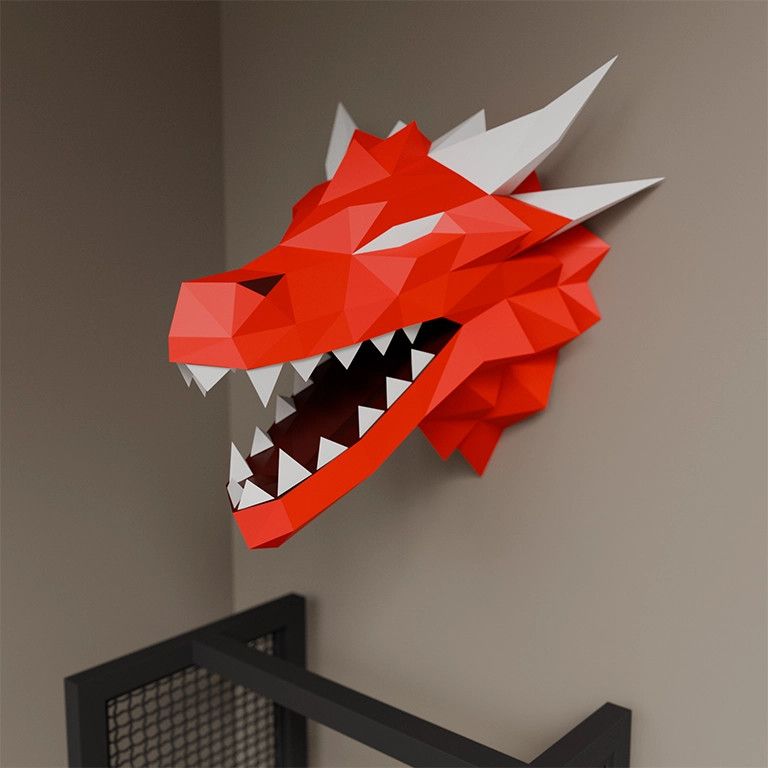 3D PaperCraft: Dragon Head