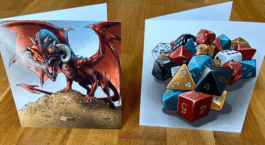 12 Luxury RPG Greeting Cards