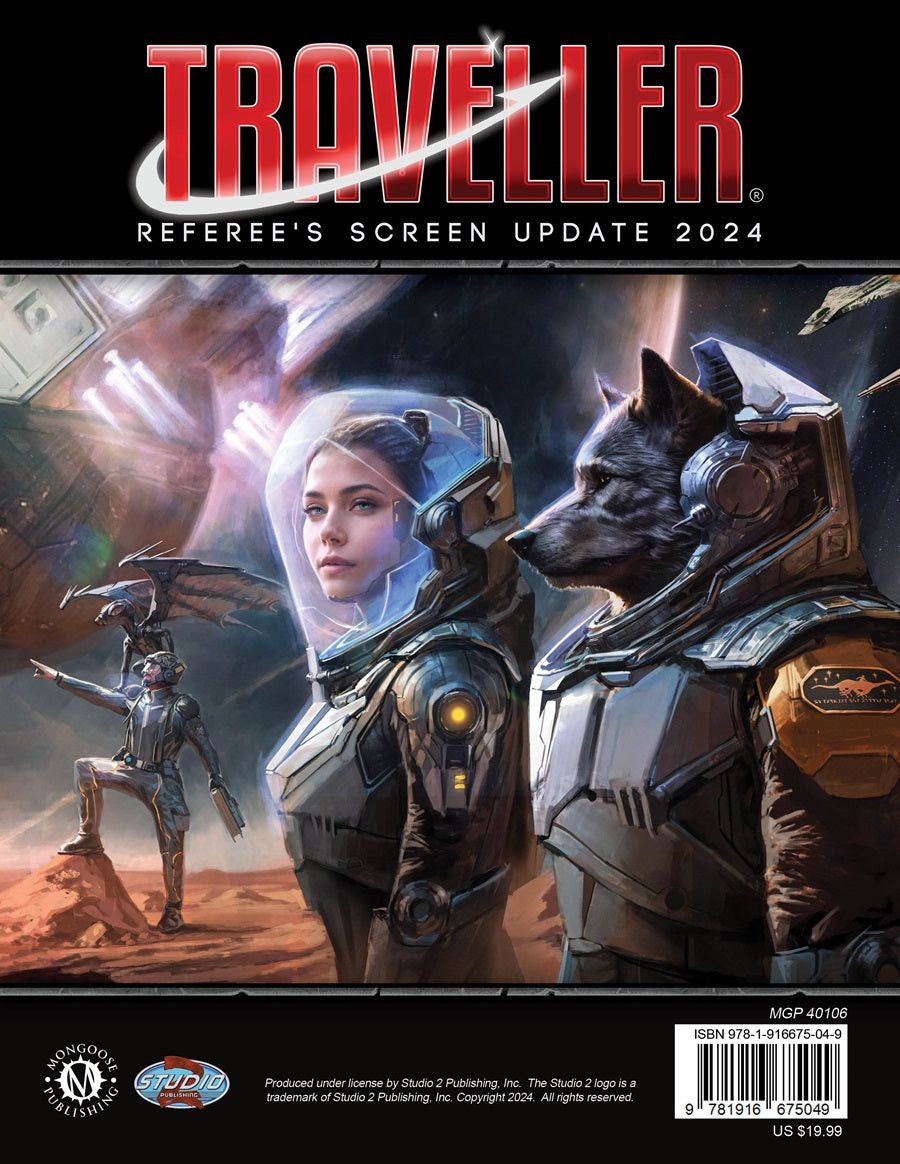 Traveller RPG: Referee’s Screen Update 2024