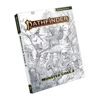 Pathfinder 2E: Monster Core 2 - Hardcover, Sketch Edition