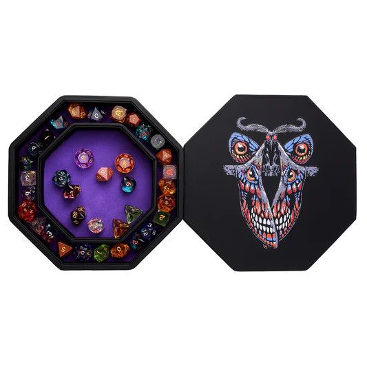Hero's Hoard Dice Tray and Keeper - Mothman