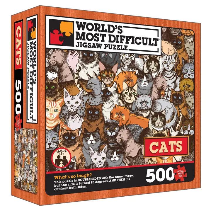 Cats: Double Sided Jigsaw (500 pieces)