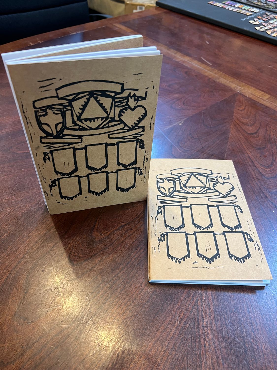 Block Printed Character Journals
