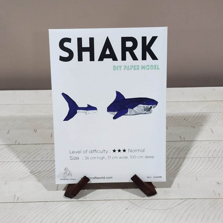 3D PaperCraft: Shark Wall