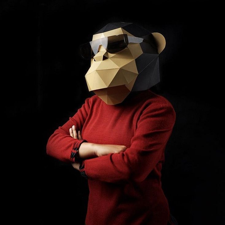 3D PaperCraft: Gorilla Mask