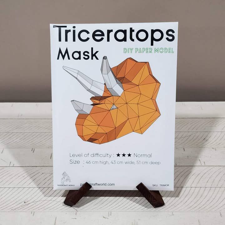 3D PaperCraft: Triceratops Mask