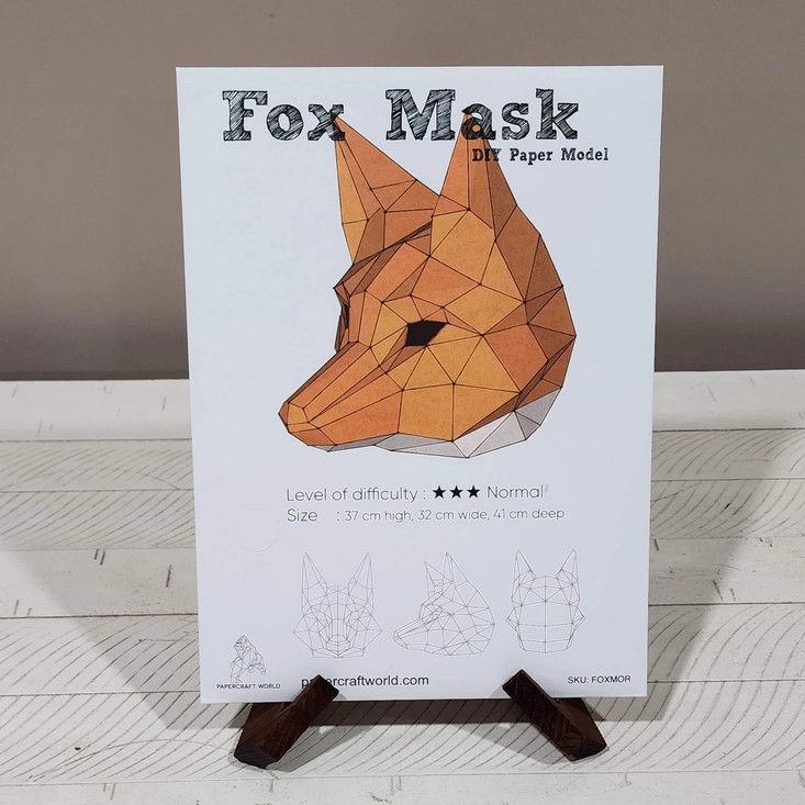 3D PaperCraft: Fox Mask