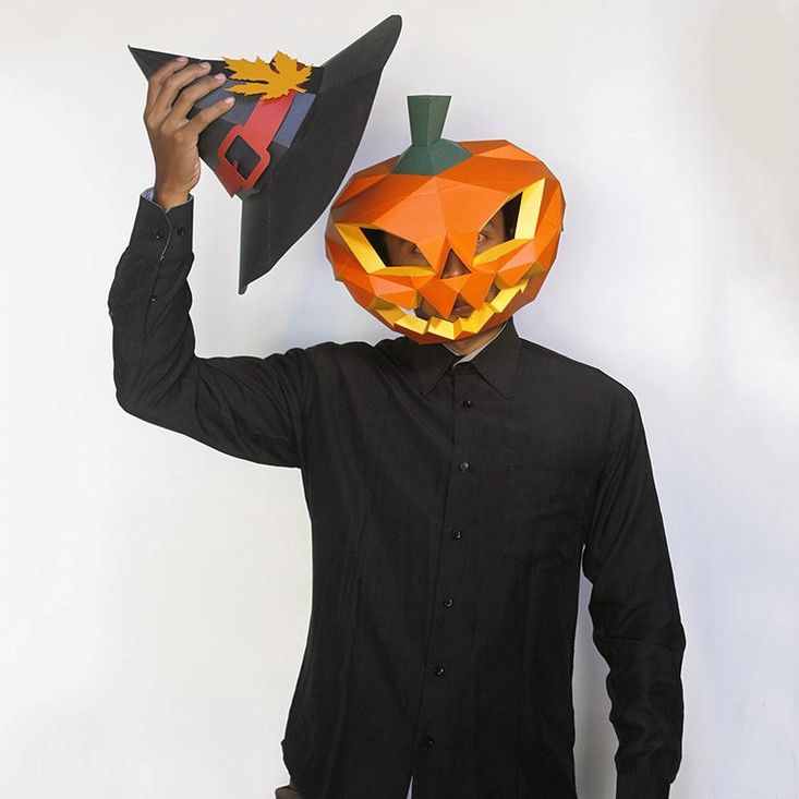 3D PaperCraft: Pumpkin Mask (Small)