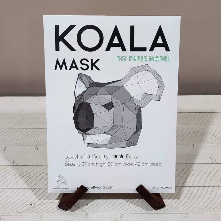 3D PaperCraft: Koala Mask