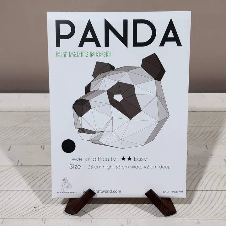 3D PaperCraft: Panda Mask