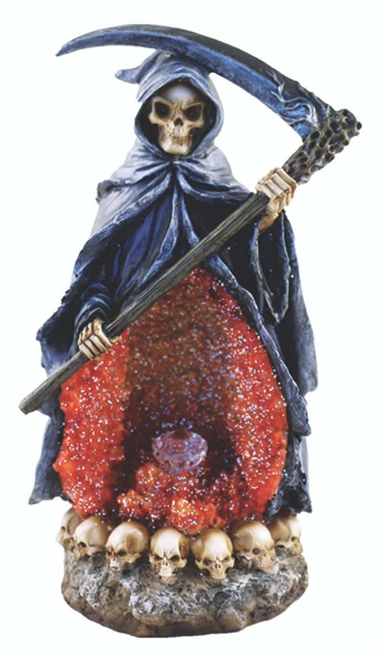 Grim Reaper Back Flow Burner with Light - Red