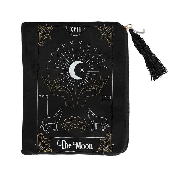 The Moon Tarot card Zipper bag