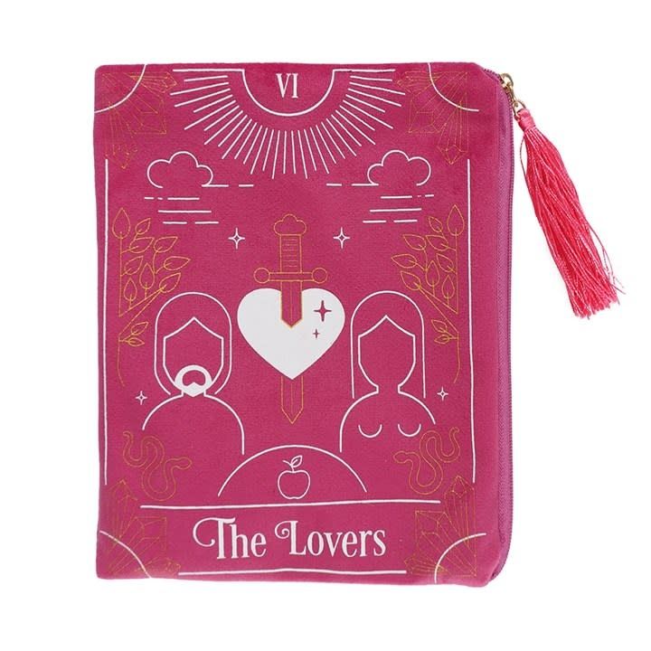 LOVERS TAROT CARD ZIPPERED BAG