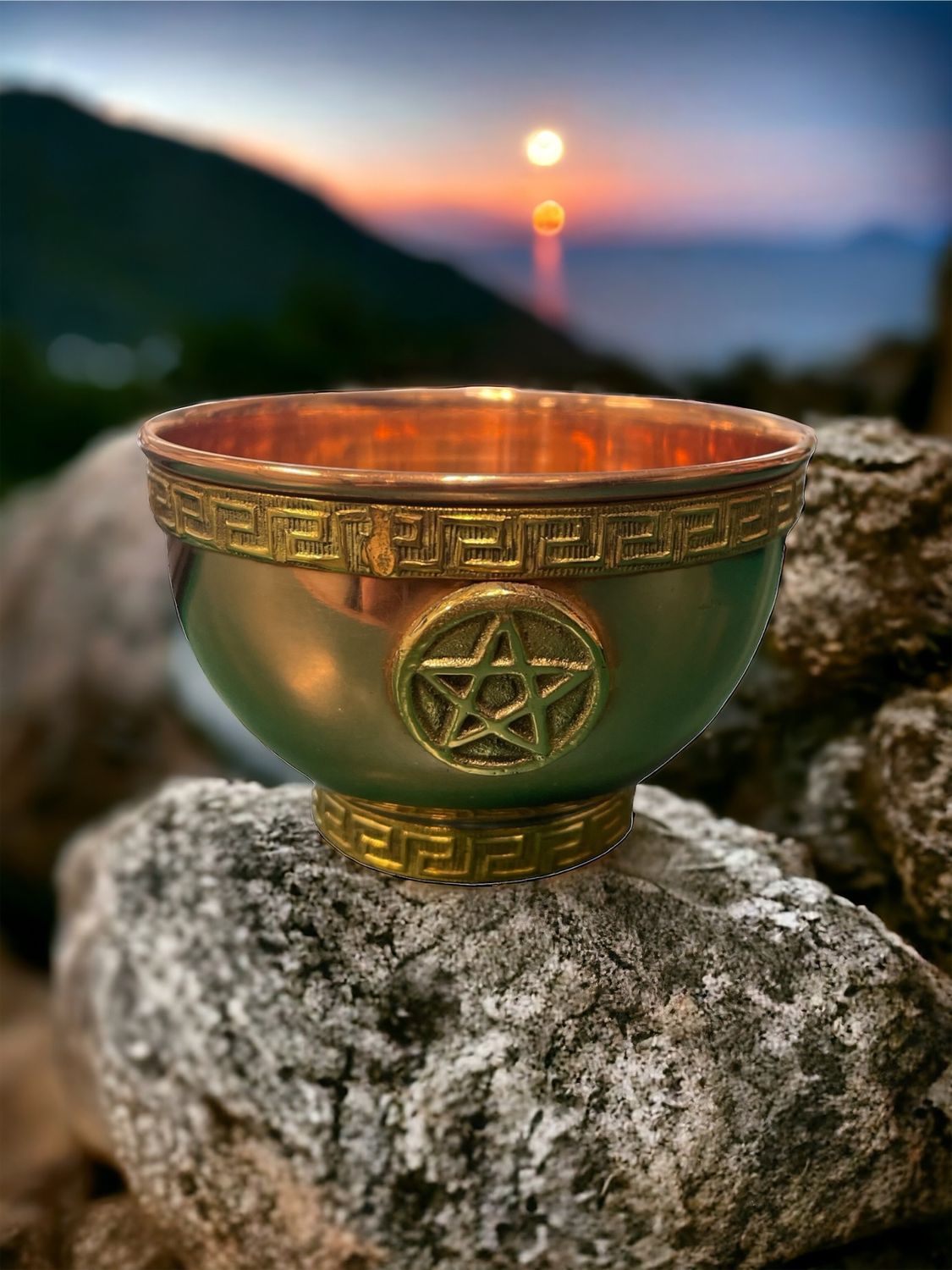 Pentacle Copper Offering Bowl