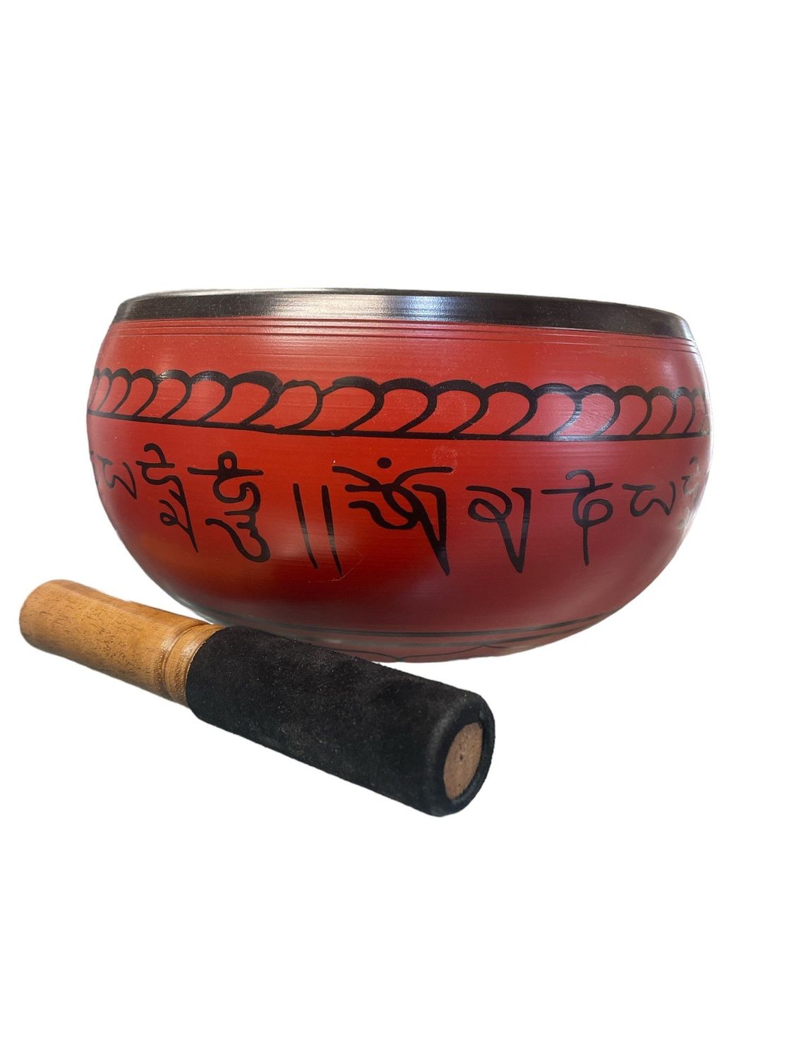 Singing Bowl Red w/ Striker 8&quot;