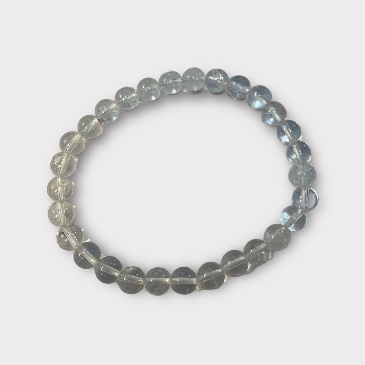 Clear Quartz Bracelet 6 mm