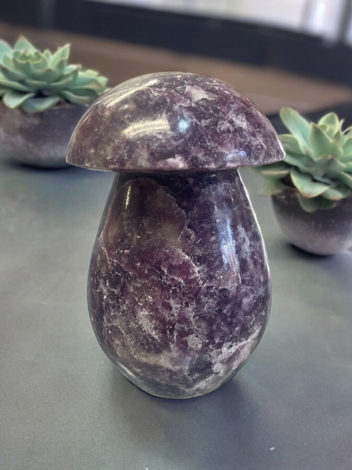 Lepidolite Crystal Mushroom