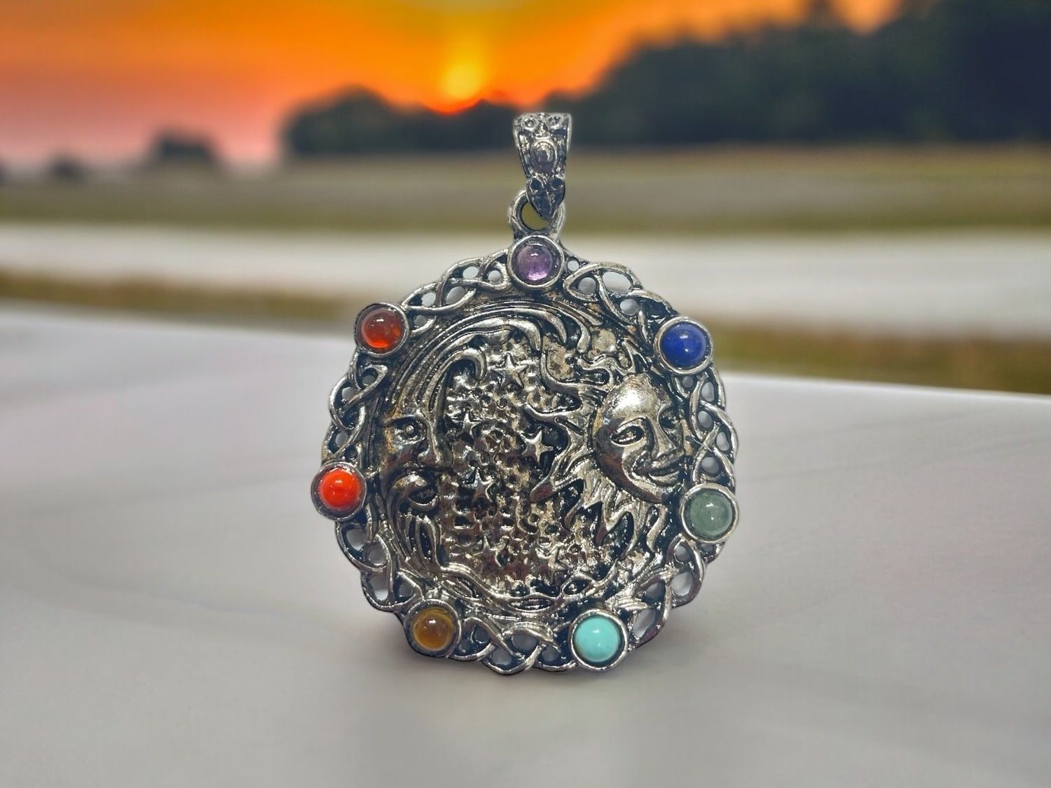 Sun &amp; Moon Chakra Pendant