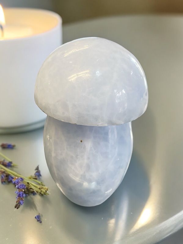 Blue Calcite Mushroom