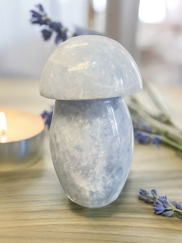 Blue Calcite Mushroom