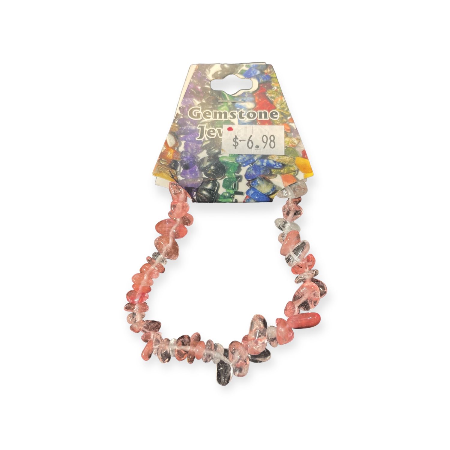 Chip Bracelet Strawberry Quartz