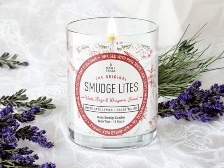 White Sage &amp; Dragons Blood Votive Smudge Candle
