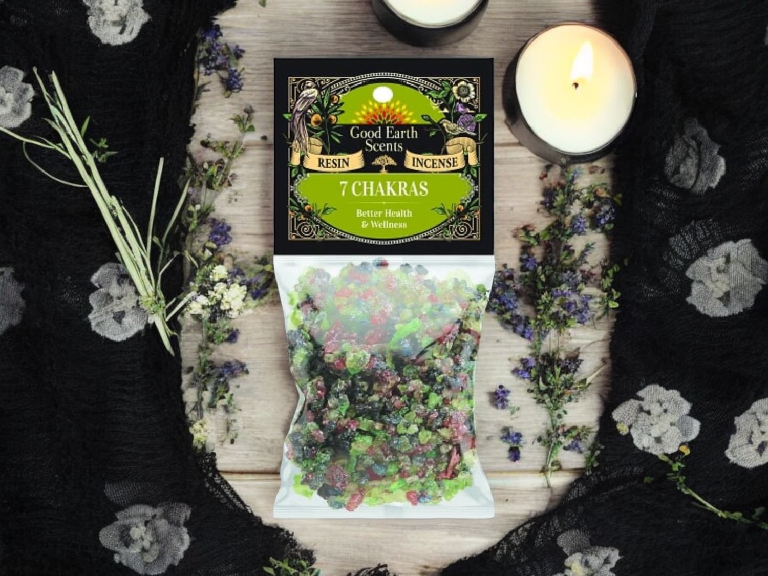 7 Chakras Natural Resin Incense