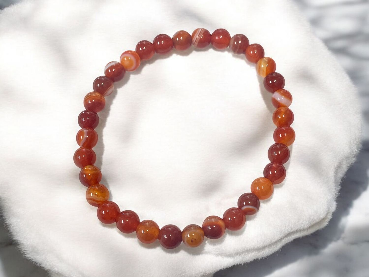 Carnelian Bracelet 6 mm