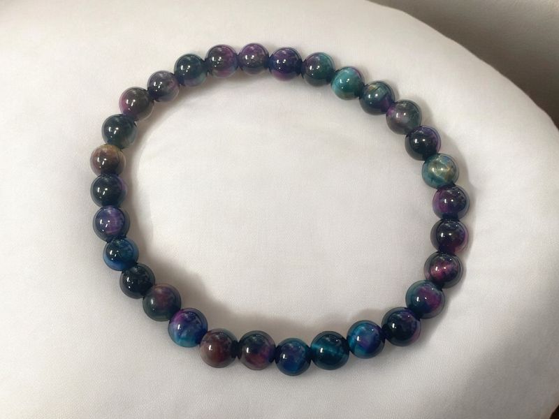Galaxy Tigers Eye Bracelet 6mm