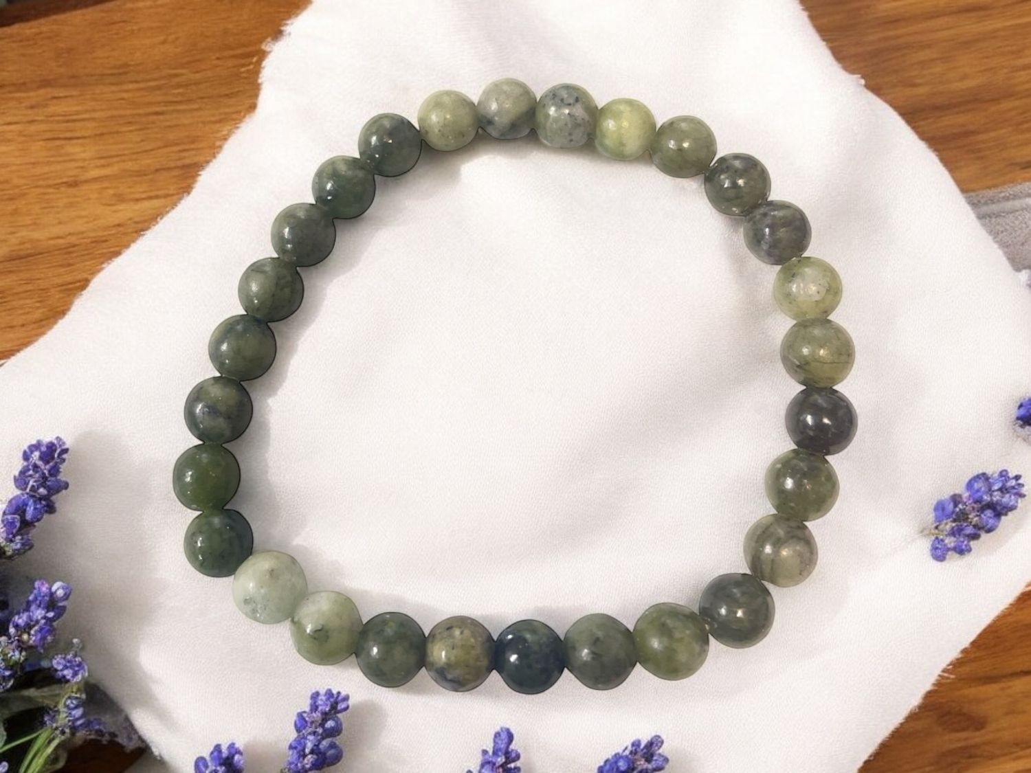 Green Jade Bracelet 6mm