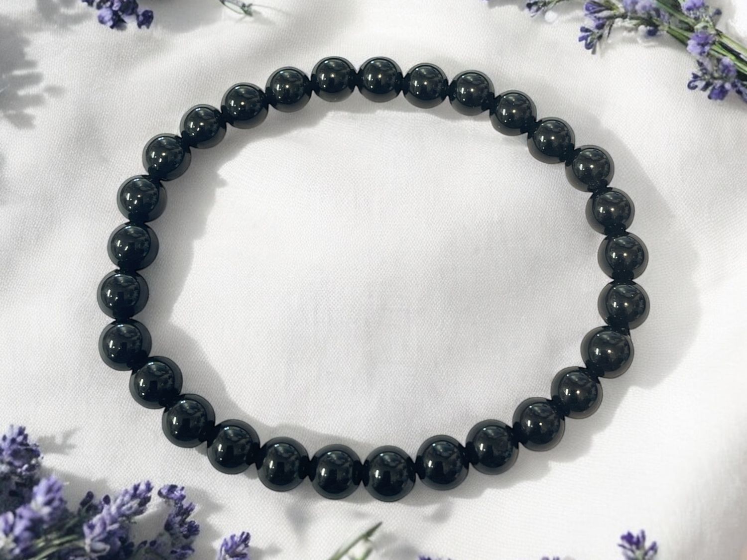 Black Obsidian Bracelet 6 mm