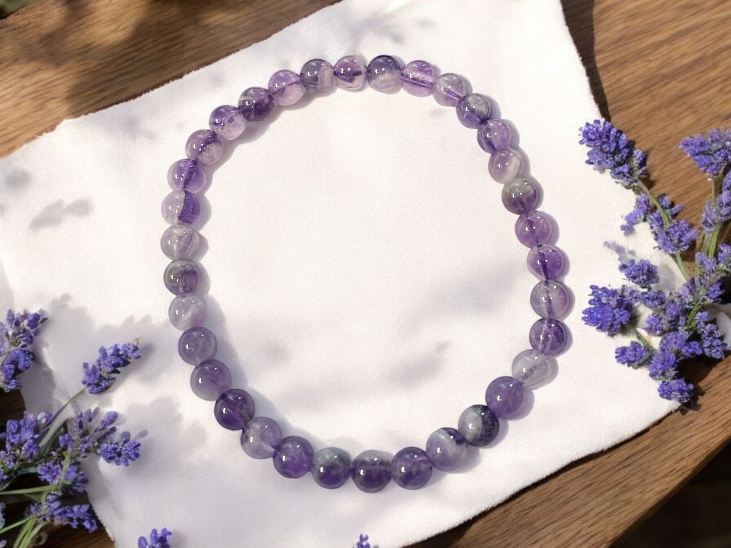 Amethyst Bracelet 6mm