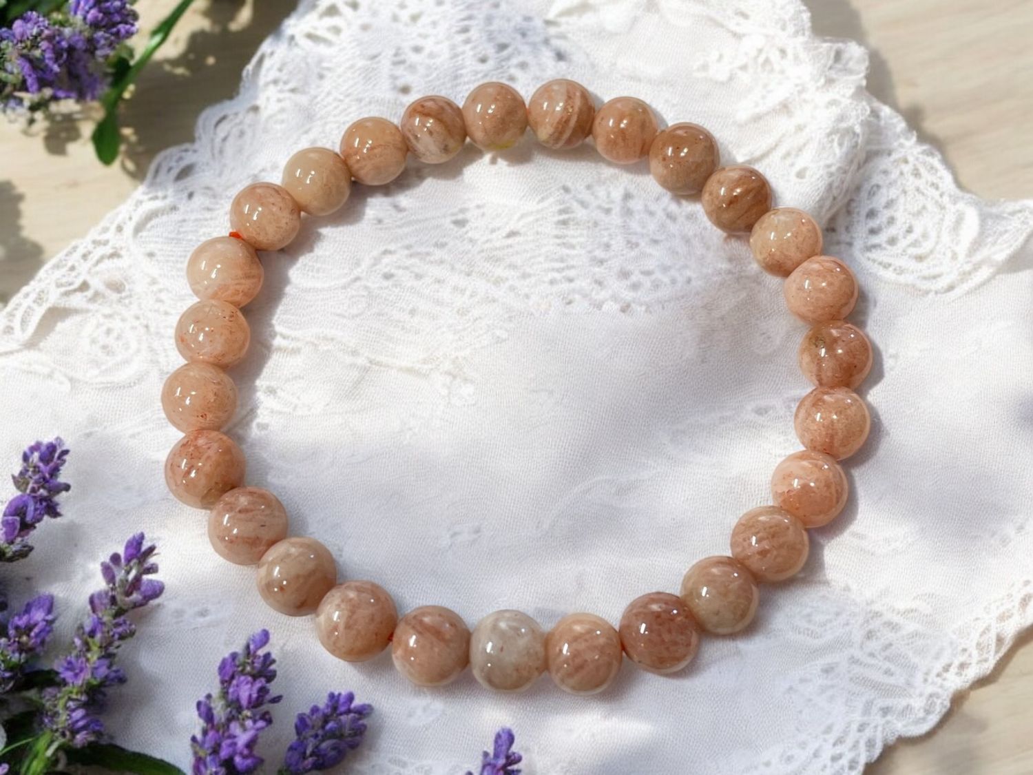 Golden Sunstone Bracelet 6 mm