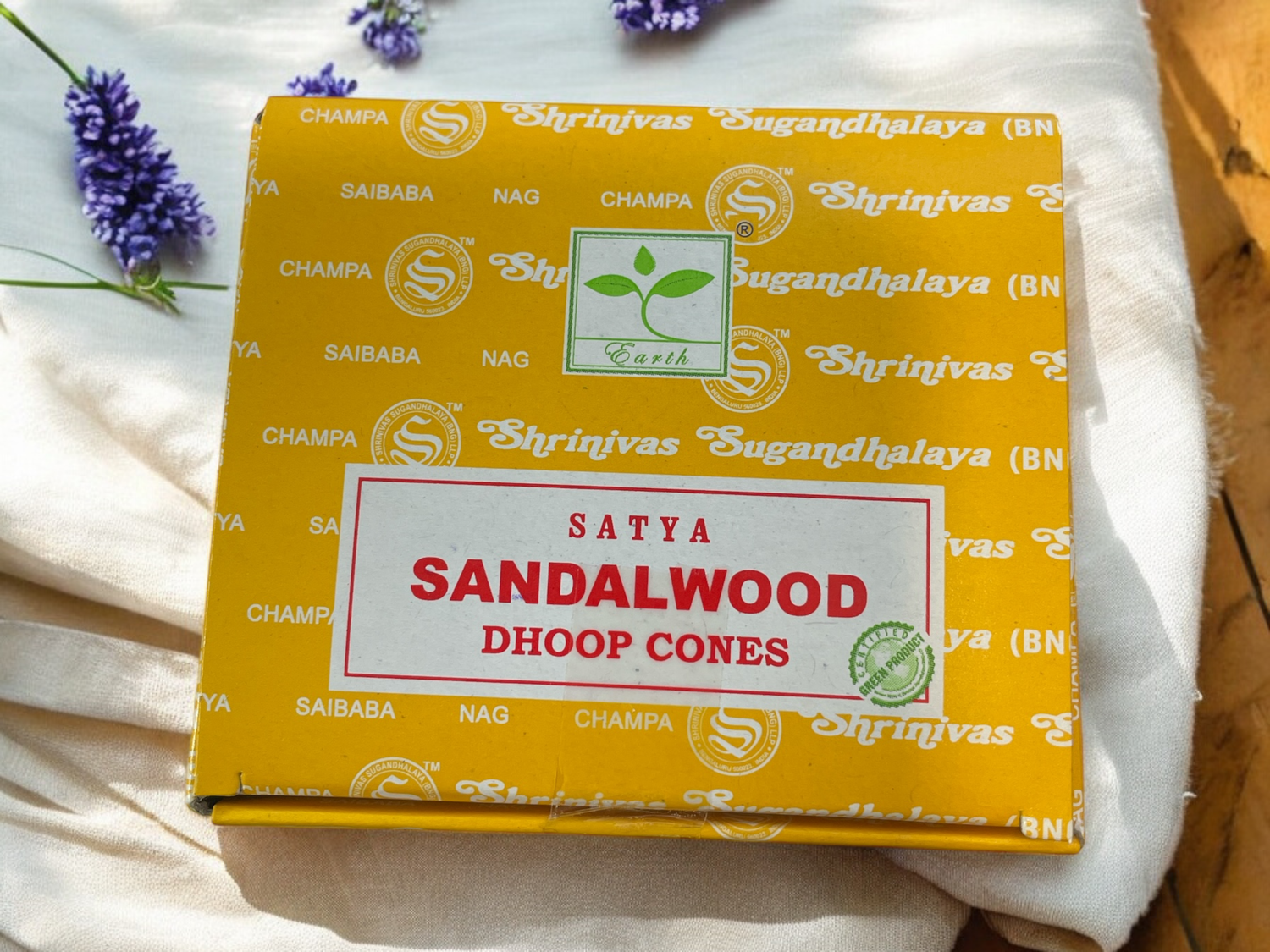 Sandalwood Dhoop Cones Incense - Satya