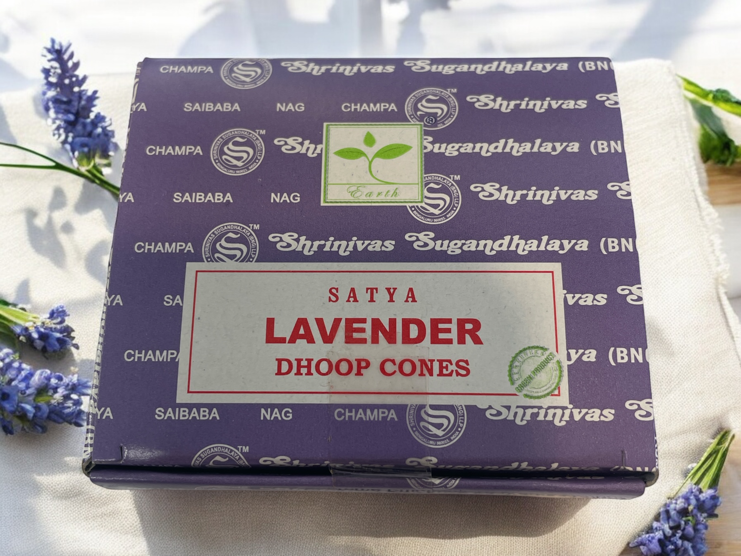 Lavender Dhoop Cones Incense - Satya