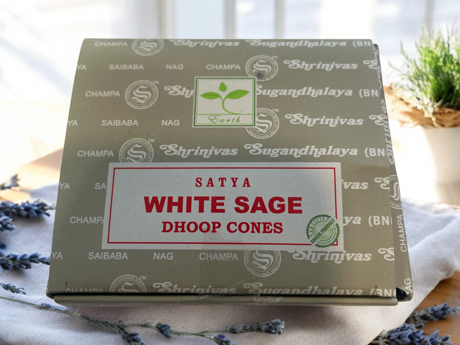 White Sage Dhoop Cones Incense - Satya