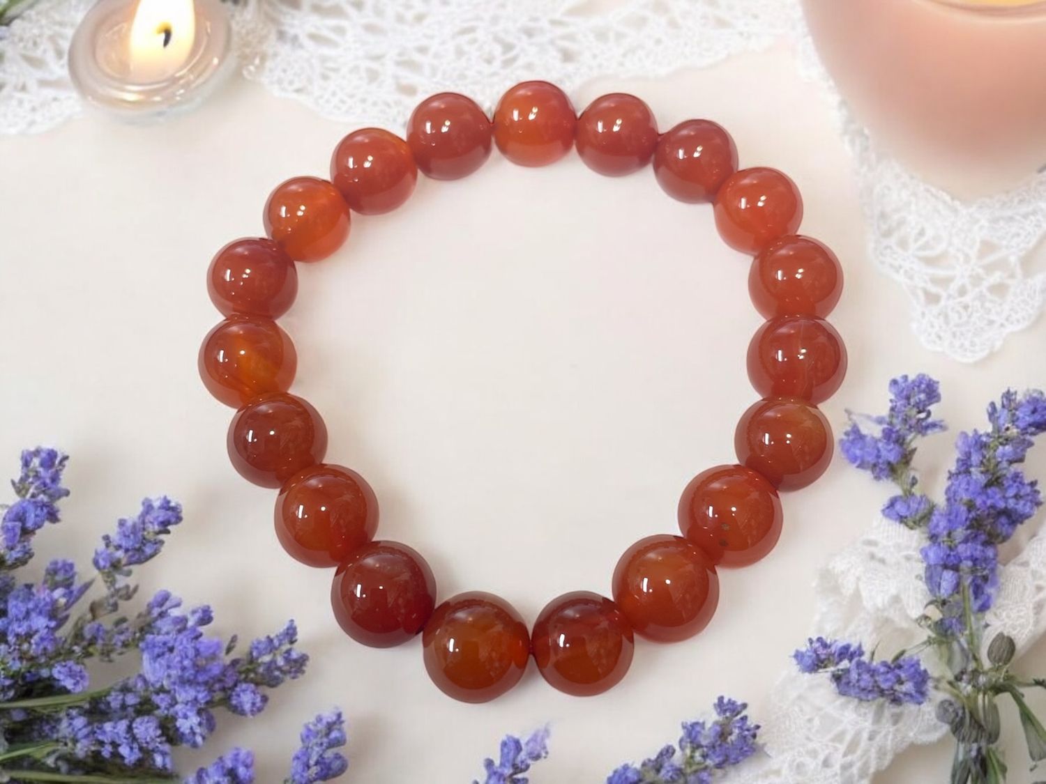 Carnelian Bracelet 10 mm