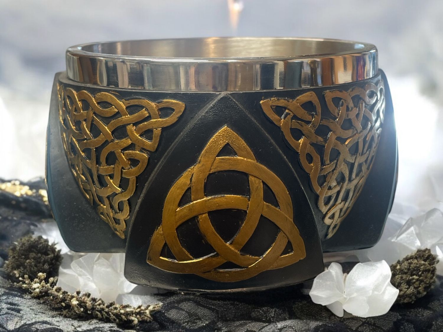 Triquetra Smudge Bowl