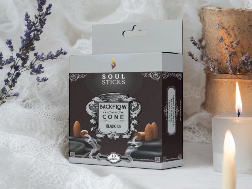 Backflow Incense Cones Black Ice