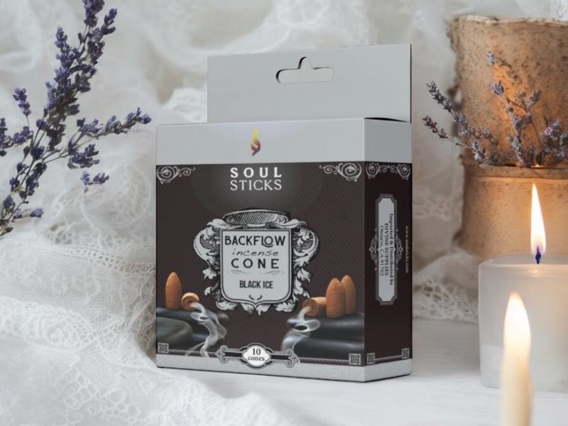 Backflow Incense Cones Black Ice