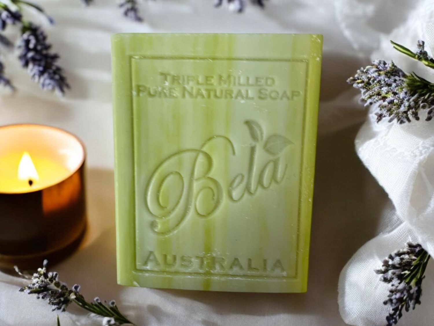 Bela 3.3 oz Olive Oil with Cocoa Butter Soap