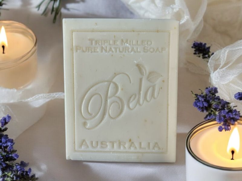 Bela 3.3 oz Spearmint &amp; Bran Soap