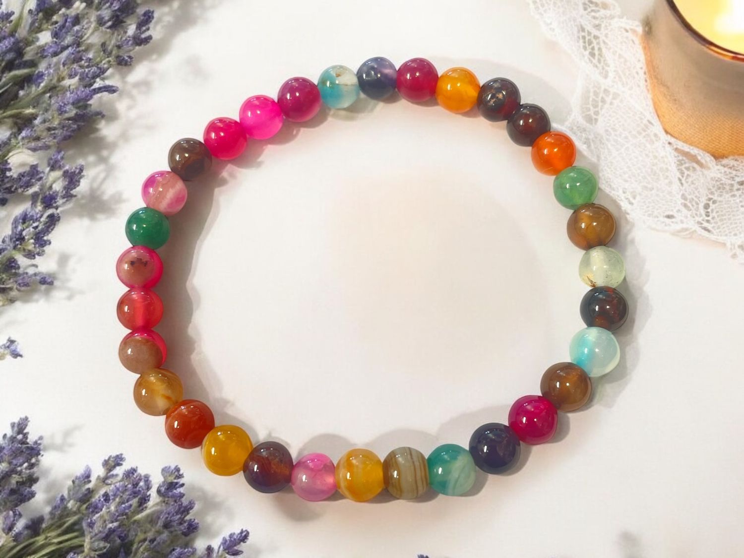 Multi-Colored Agate 6mm