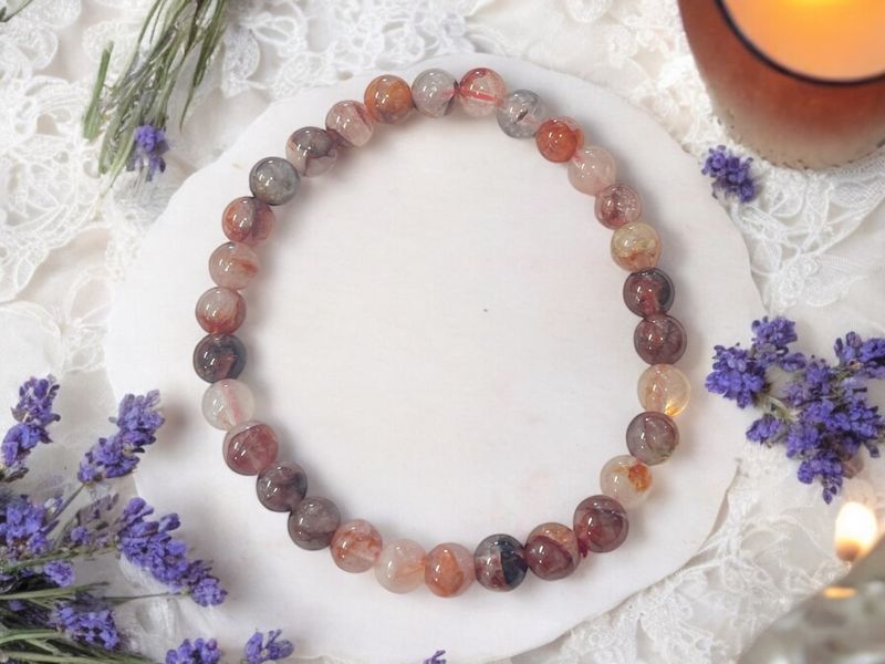 Fire Quartz Bracelet 6mm